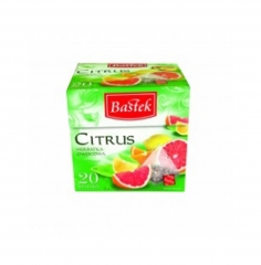 BASTEK柑橘味水果茶花果茶花茶 袋装茶营养健康 保健茶类20袋装 欧洲原装进口