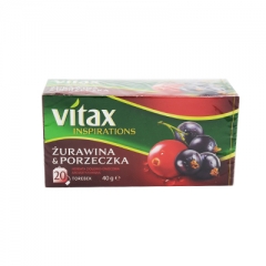 波兰 Vitax  蓝莓灯笼果味水果茶  天然有机 水果茶 每盒20包  原装进口 养生美白