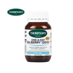 澳洲 Thompson's汤普森进口越橘蓝莓素胶囊 60粒 叶黄素护眼精华缓解眼干眼涩 红血丝