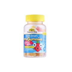 澳洲Nature's Way Kids Smart佳思敏儿童精品鱼油软糖60粒/瓶提升DHA营养