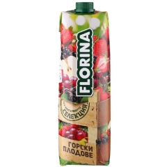 欧洲保加利亚原装进口FLORINA飞那野生莓汁混合果汁饮料 1L 口感美味酸甜适中