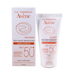 法国Avene雅漾润色自然防晒霜50ml 高倍纯物理SPF50 女士隔离紫外线
