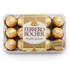 意大利Ferrero费列罗榛果威化进口巧克力30粒375g 礼盒婚庆喜糖礼物