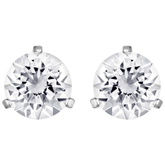 施华洛世奇SWAROVSKI Solitaire今夜之星穿孔耳环 经典银色简约水晶耳钉1800046