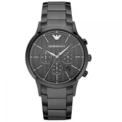 意大利ArmaniI阿玛尼手表时尚三眼多功能计时日历显示皮带/钢带石英男士男表AR2485