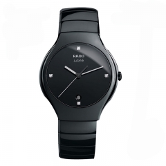 Rado雷达真系列男士陶瓷石英机芯蓝宝石水晶玻璃手表R27653742