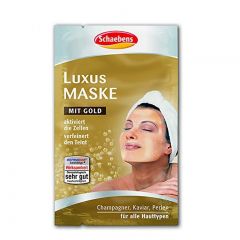 德国Schaebens雪本诗黄金香槟鱼子酱奢华面膜2*5ML 美白修复补水抗衰老 纯天然抗衰老