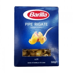 意大利Barilla百味来#91烟斗型通心粉500g盒装意大利面意粉通心粉原装进口