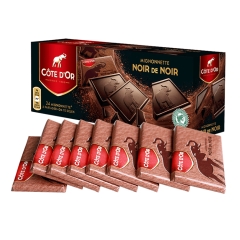 比利时Cote dor克特多金象黑巧克力排块240g(24×10g) 黑巧克力礼盒装24片浓醇 比利时Cote dor克特多金象黑巧克力排块240g(24×10g) 黑巧克力礼盒装24片浓醇