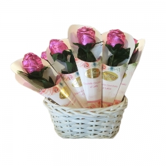 意大利Caffarel口福莱粉红玫瑰巧克力单支20g 口感浓醇丝滑 原装进口 意大利Caffarel口福莱粉红玫瑰巧克力单支20g 口感浓醇丝滑 原装进口