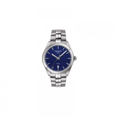 瑞士TISSOT天梭PR100系列机械钢带蓝盘蓝宝石水晶表镜男表T101.410.11.041.00