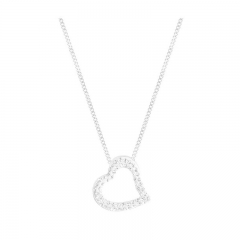 施华洛世奇SWAROVSKI Mozart银白色爱心项链吊坠 1071200