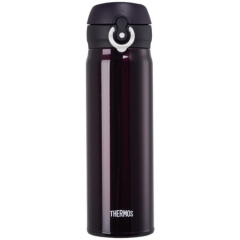 膳魔师（THERMOS）高真空不锈钢 保温杯 男 JNL-500 500ml DPL 咖啡黑
