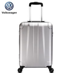 德国大众特价款拉杆箱防刮耐磨PC行李箱轻型箱万向轮静音旅行箱商务密码箱子登机箱20寸 灰色 20寸