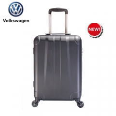 德国大众特价款拉杆箱防刮耐磨PC行李箱轻型箱万向轮静音旅行箱商务密码箱子登机箱20寸 炭黑 20寸